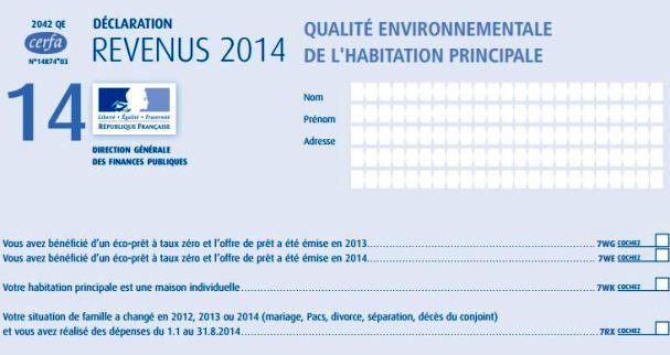 Revenus 2014 : la fiche pratique pour le crédit d'impôt