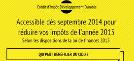 Le crédit d'impôt - CIDD