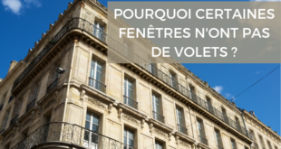 pourquoi des fenêtres n'ont pas de volets