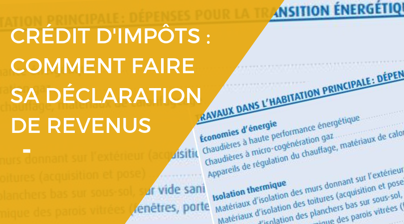 Comment déclarer travaux fenêtre impôts 2019